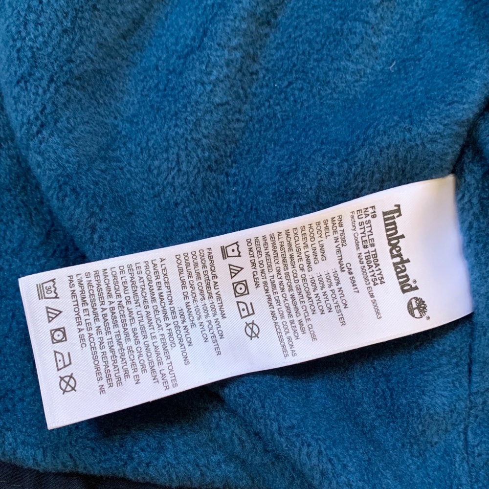 Timberland Waterproof Fleece Lined Hooded Jacket - Picture 7 of 7